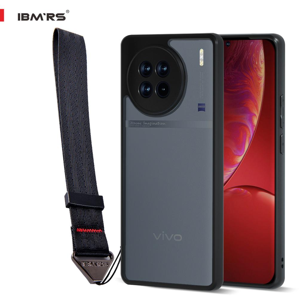 (Comes with wrist strap)IBMRS for vivo X90 Case, Anti-Fingerprint Technology Easy to Hold Feels Velvety Soft Phone Cover for Women, Men - Matte Clear