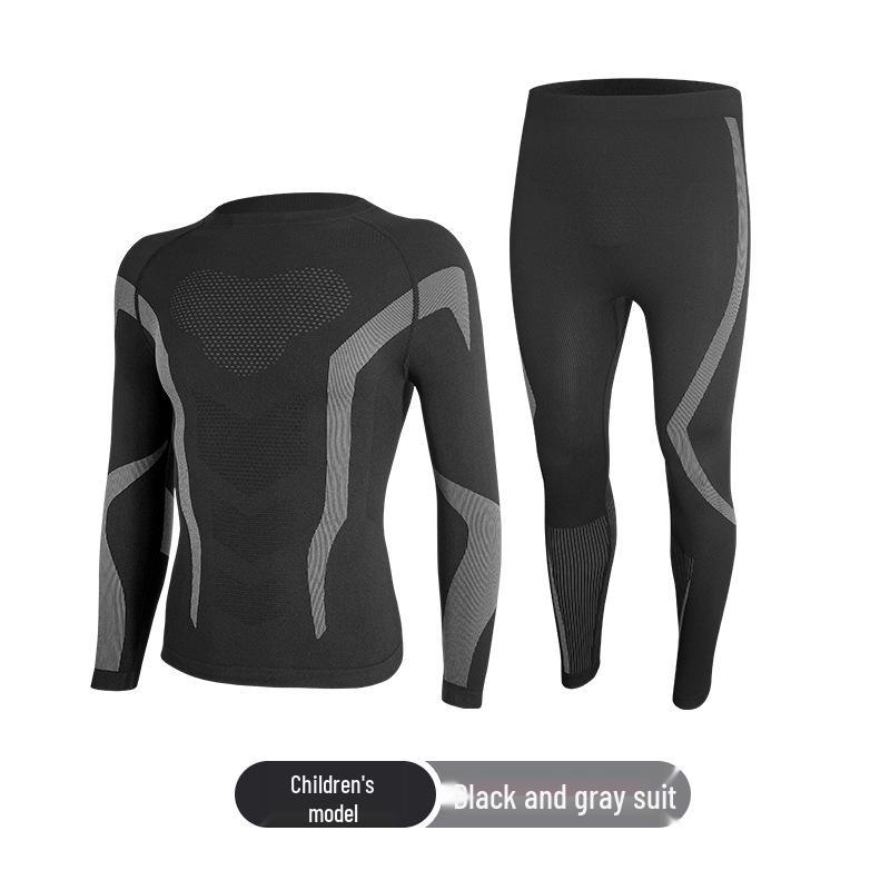 

Новый быстросохнущий термобелье костюм для детей и взрослых - Идеально подходит для зимних видов спорта и активного отдыха Small
