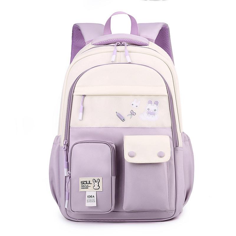 Nylon Material Cute Animal Pattern Printed Lightweight School Backpack For Boys And Girls