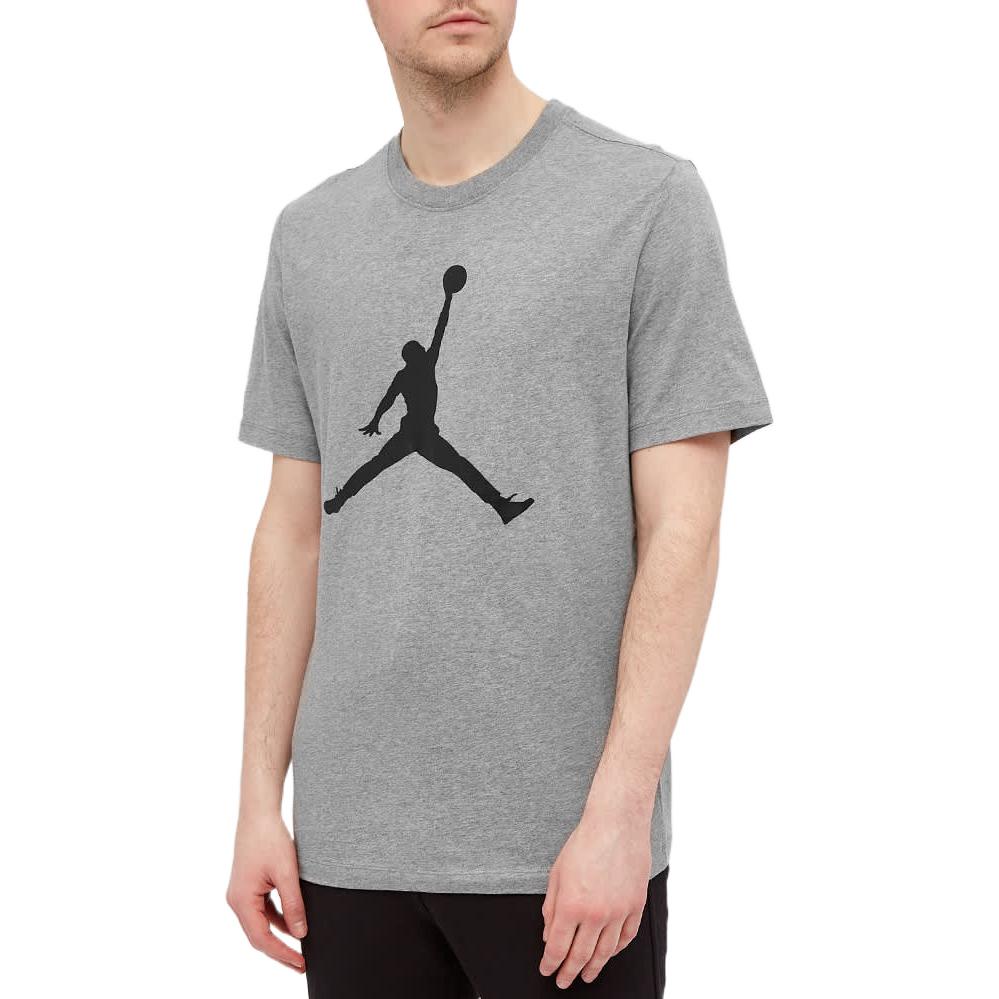 Jordan Jumpman Logo S/S T-Shirt Gray Men Streetwear CJ0921-091