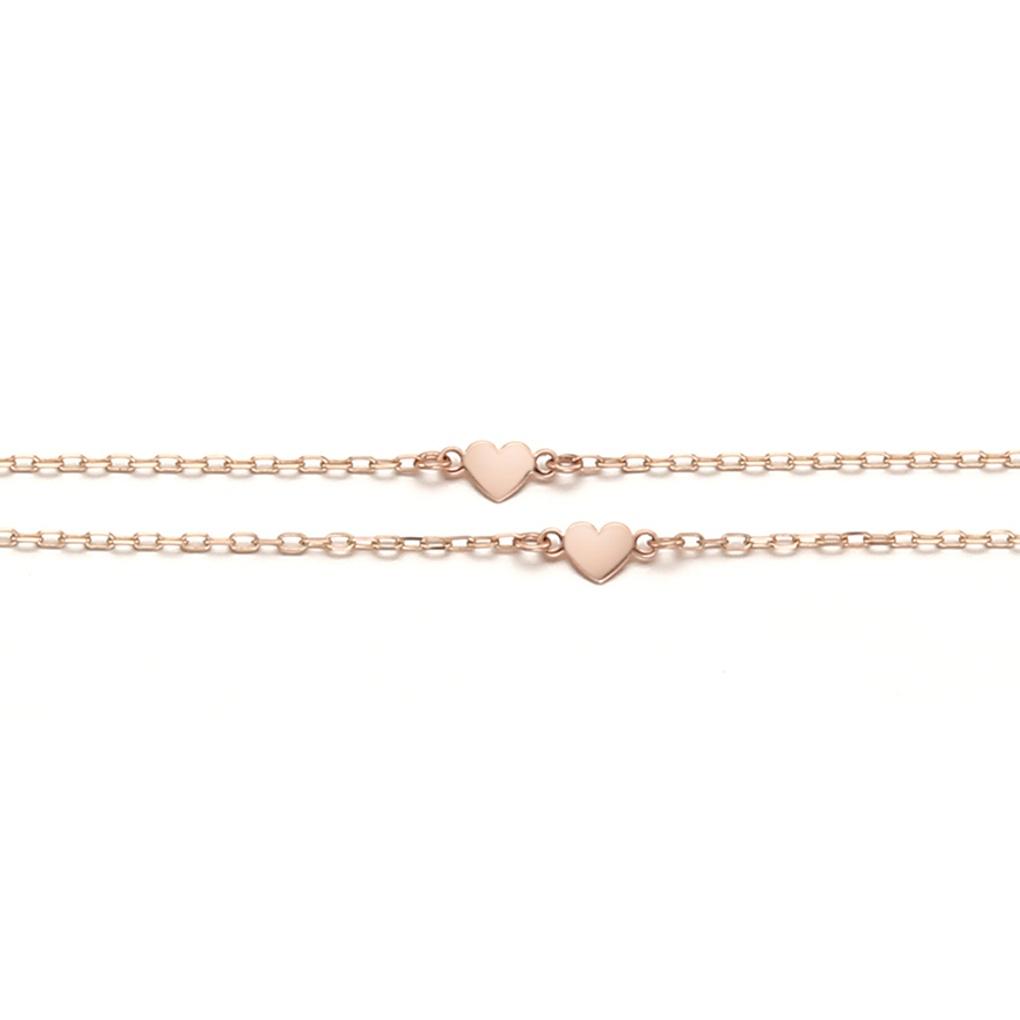 LLOYD Two-Line Mini Heart 14K Bracelet LWT17088T_14K