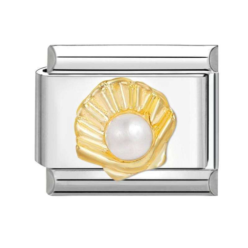 Fashion Starfish Sea Shell Whale Jellyfish Blue Italian Charm Links Fit 9mm Stainless Steel Bracelet Women Jewelry DIY Making