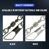 To 9# Stainless Steel Fishing Snap Connector with Pin Rolling Swivel Bearing Barrel Heavy Duty Ball