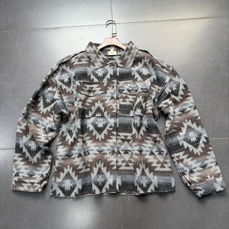 

Экспорт Однобортное пальто в этническом стиле с лацканами, свободного кроя, с шерстяной текстурой, с бахромой, в стиле ретро, в стиле бойфренда Grey/Curry rough edge 1 XL