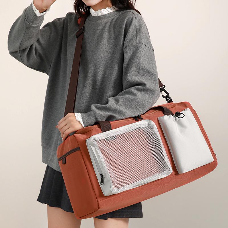 Premium fitness bag New large-capacity travel bag Dry and wet separation luggage bag Business trip boarding labor bag