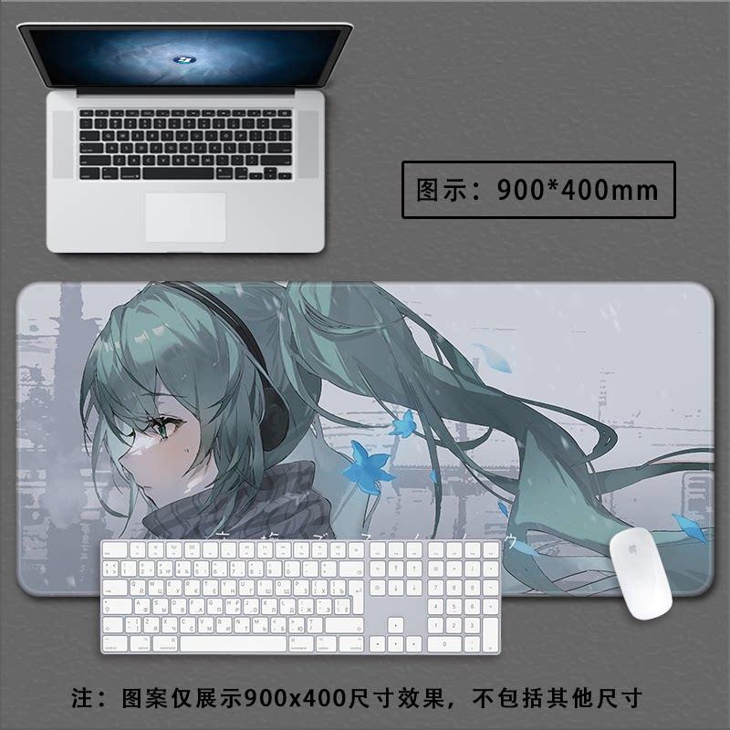 Hatsune Miku Cyber City Anime Large Desk Pad NonSlip AntiDirt Extended Gaming Mouse Pad