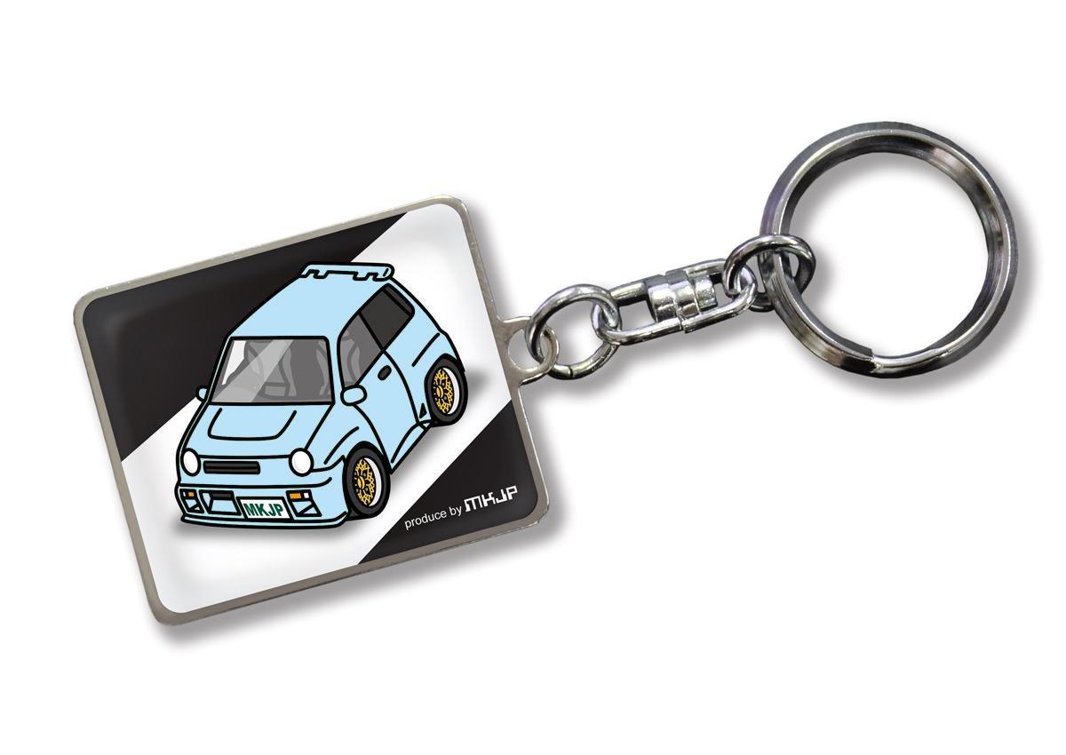 

Custom Keychain Honda City AA VF Type Black Car Light Blue [MKJP] Base Color