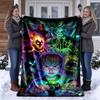 Alien Heroes Ben 10 Cartoon Print blanket Flannel Blanket Soft Cozy Plush Throw for Sofa Bed Lightweight Home Decoration