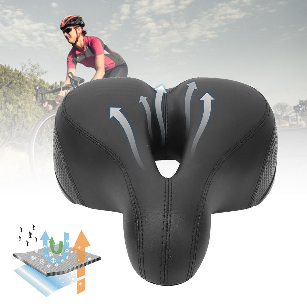 Soft Bike Seat Cushion Waterproof Comfortable Bicycle Saddle Replacement with Rain Cover