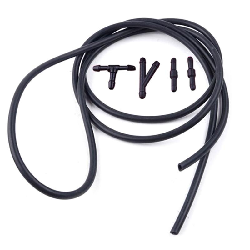 

1M Windshield Washer Nozzle Hose Tube Pipe Front Window Headlight Pump Car Parts With Connector T Y Straight