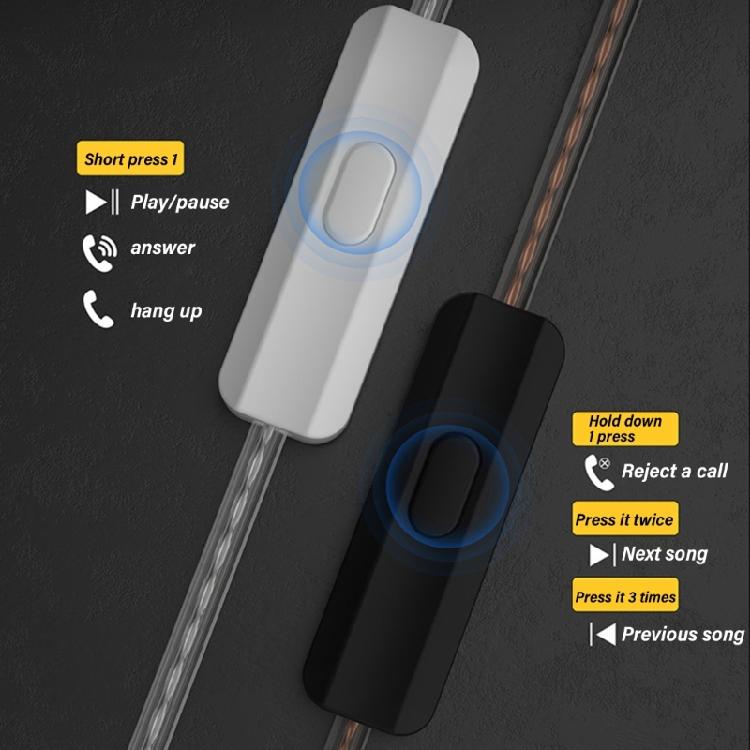 Corded High Resolution Earbud Double Dynamic Corded Earphones for Music Enthusiasts, Gamers, Sports Travel