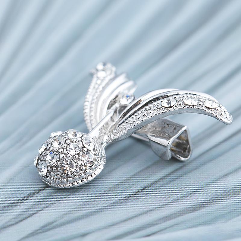 1PC DIY Brooch pin Women Crystal Rhinestone Jewelry Elegant Simple Brooch