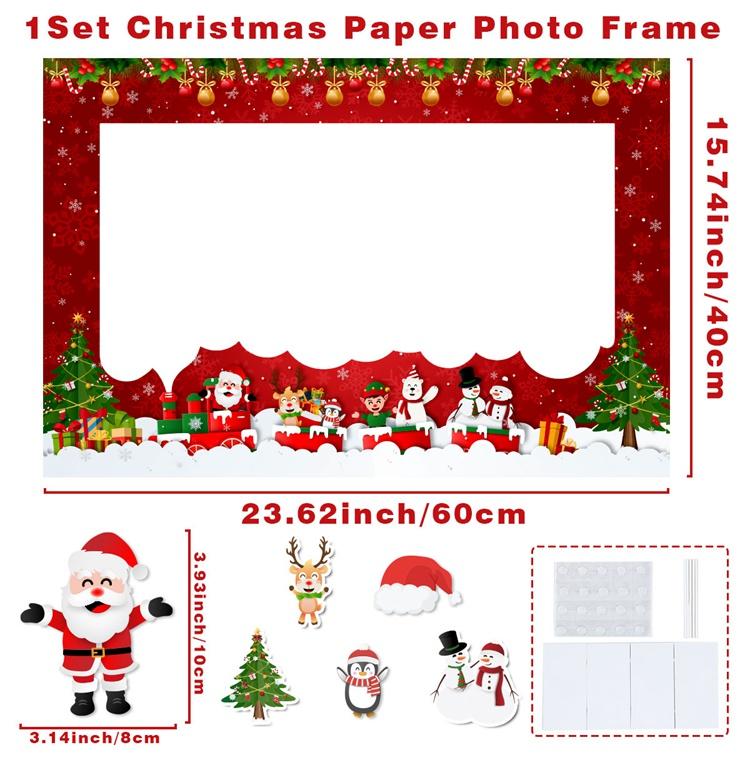 

Christmas Frame Photo Prop Merry Christmas Decorations For Home 2025 Xmas Ornaments Navidad Gifts Xmas Tree Noel New Year 2026