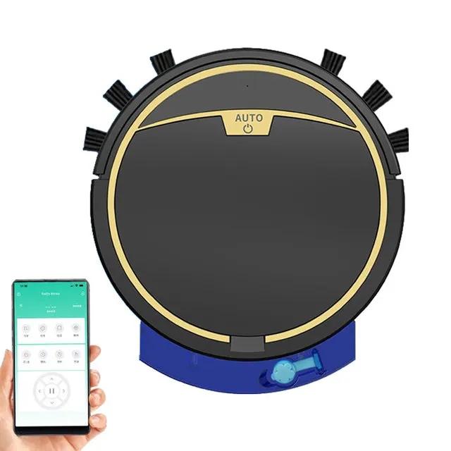 Robotický vysávač robotický vysávač na suché a mokré čistenie APP/diaľkové ovládanie vysávač proti pádu s vysokým sacím účinkom s nádržou na vodu