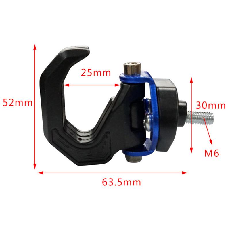 Aluminum Alloy Motorcycle Helmet Double Hook Mount Motorbike Scooter Helmet Holder Universal Hook Hanger Bags Accessory