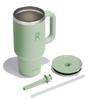 All Around Travel Tumbler, 32oz (946ml), Aloe Vera, Insulated, Straw, Handle (Official Japanese Product)