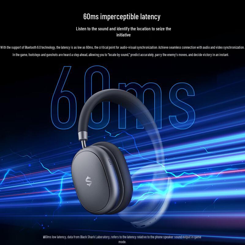 Black Shark Studio Räumliches Audio ANC Kabellose Kopfhörer