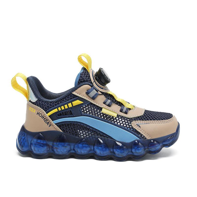 Scarpe da Corsa Traspiranti in Rete per Bambini - Unisex, Ammortizzazione ad Aria, Suola Morbida, Design alla Moda per la Primavera, Adatte a Bambini di Mezza Età e Grandi