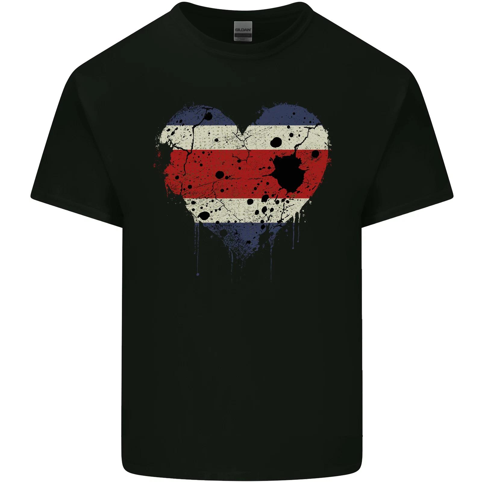 

Love Costa Rica Flag Rican Day Football Kids T-Shirt Childrens 2XL
