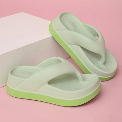 Women's Flip-flops Summer Outdoor and Indoor Thick-soled Sandals 5cm Increase Height Slippers for Beach