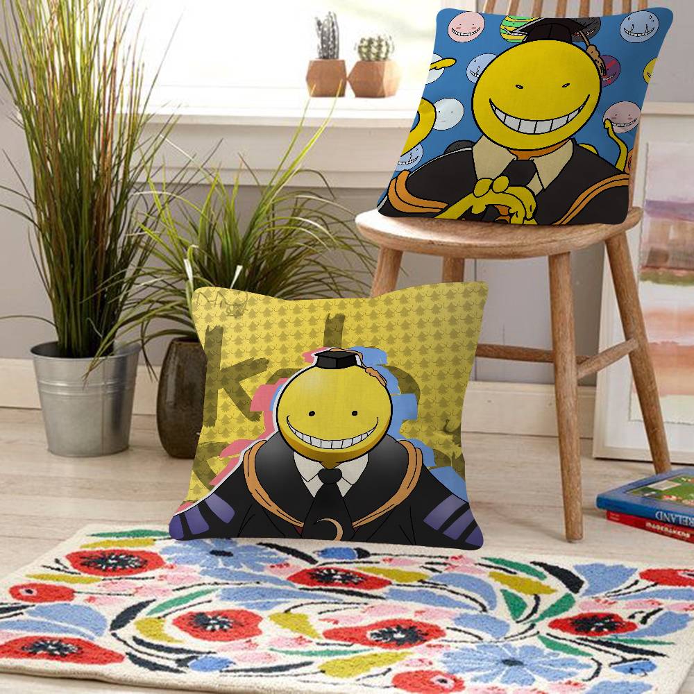 A-Assassination Classroom Anime Pillow Case For Sofa Decor Car Office Room Printing Cushion Cover Decorations And Protector