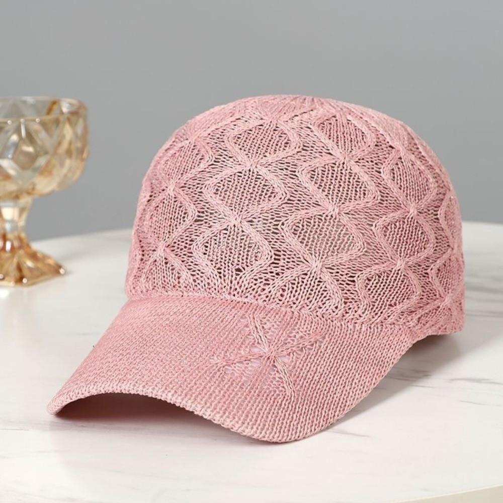 Adjustable Breathable Knit Hat Retro Adjustable Cap High Quality Mesh Hat Casual Wear