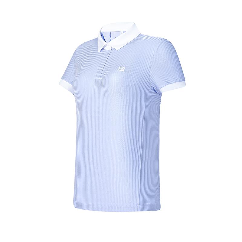 

New FILA Polo Shirt Women s Glutinous Rice Purple A11W435128FPR 160/80A/S