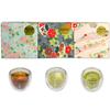 Haraden Shizuoka Thé Petit Coffret Cadeau 2g x 5 Sachets de Thé Wakancha Thé de Tige Infusé au Matcha Vert Beau Motif Japonais Cadeau pour Étrangers 3 Boîtes