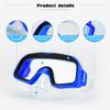 Children Kids Swimming Diving Silicone Fins Snorkel Diving Eyeglasses Mask Snorkel Blue