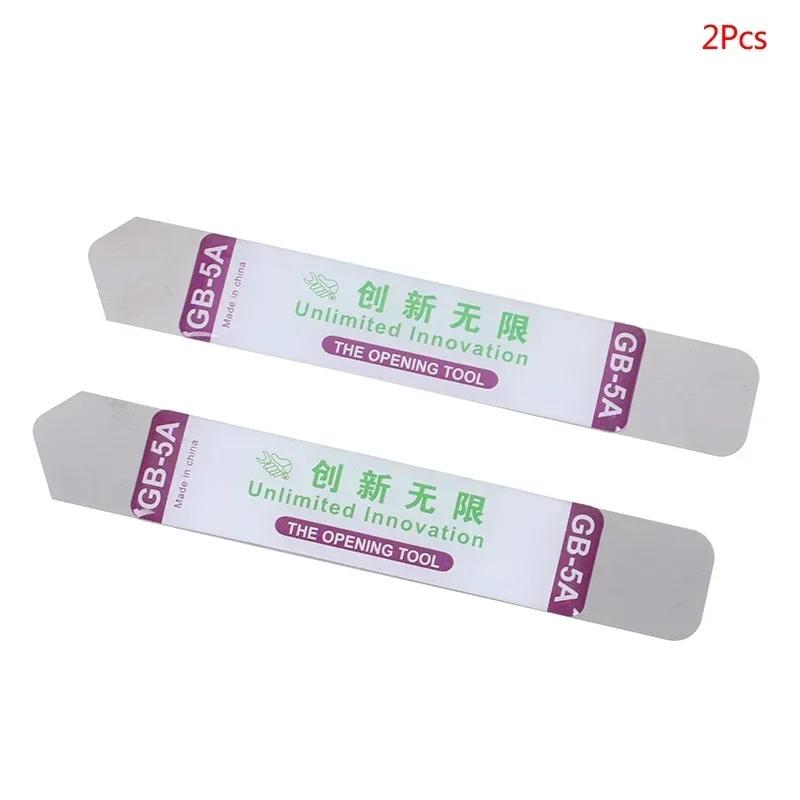 2/5 Pièces Outils d'Ouverture Manuels Professionnels en Métal Pied-de-biche en Acier Flexible pour iPad Téléphone Mobile Tablette Outil de Démontage et de Réparation