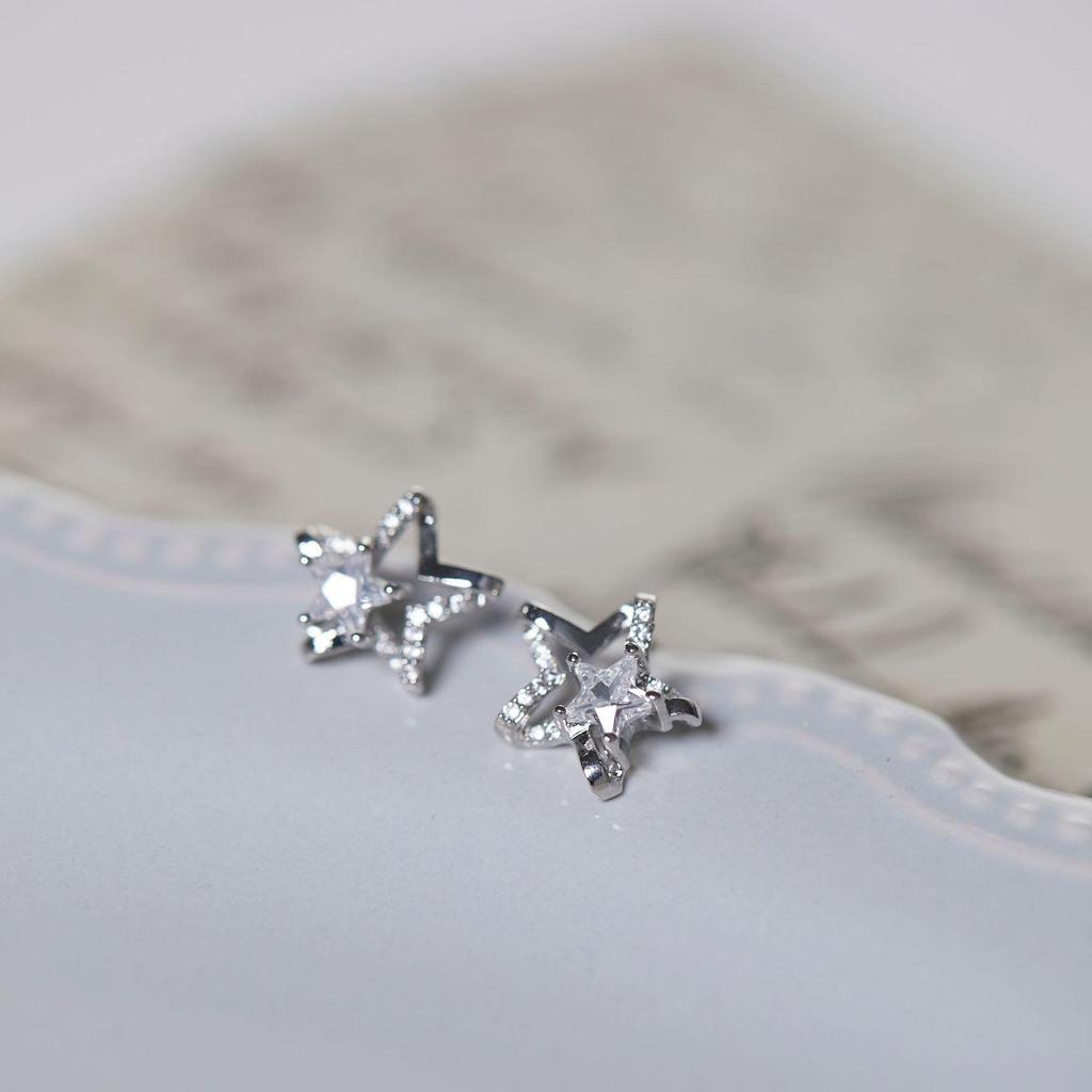 2023 Women's High-End Zircon Star Earrings – New Fashionable and Unique Design