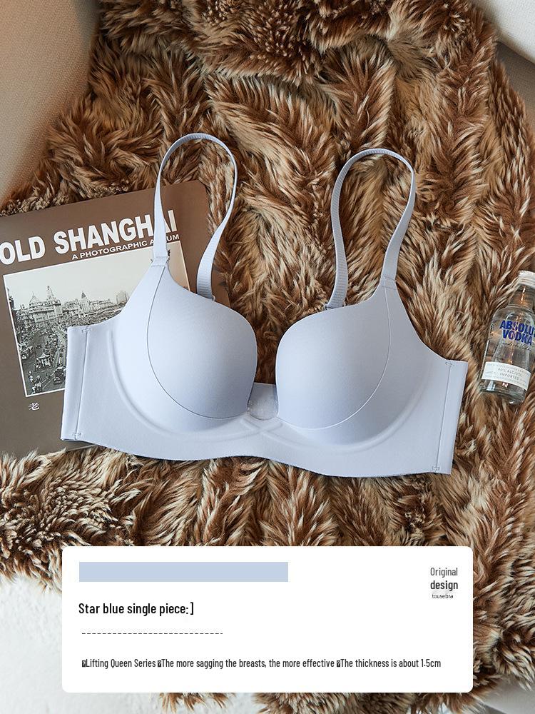 Seamless Lift Goddess Bra: Women's Small Bust, Summer Thin Style, Side Bust Control, Anti-Sagging, Sexy Half Cup.