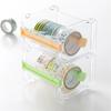Office Paper Tape Cutter Creative Tape Storage Box Student Handbook Tape Packaging and Cutting Clip Handmade DIY Split Tape for Office School