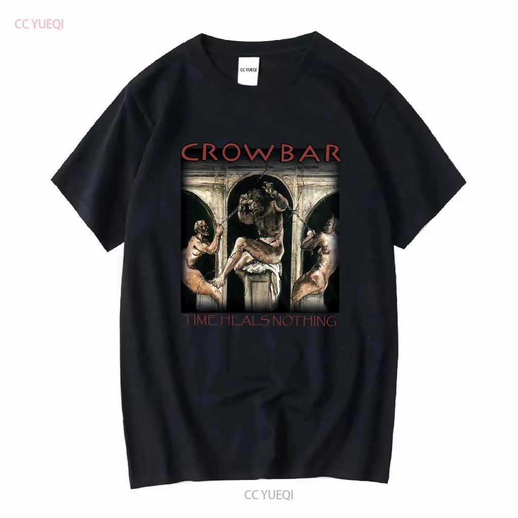 Vtg Crowbar Band Time Heals Nothing Tour Cotton Black T Shirt MM725 Vintage Washed Designer Clothes Slightly Stylish Streetwear