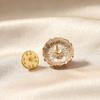 Women Brooch Imitation Pearls Enamel Glaze Flower Shape Shawl Pin Lapel Neckline Clip Anti-Exposure Buckle