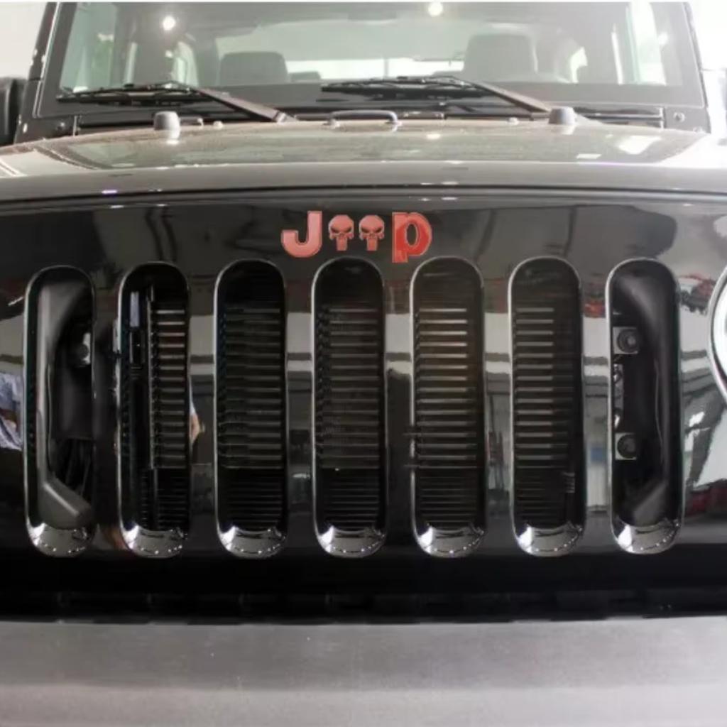 Auto Car Tail Rear Side 3D Metal Emblem Badge Sticker Skull Decals Styling Stickers Decal For Jeep Cherokee Wrangler Trunk