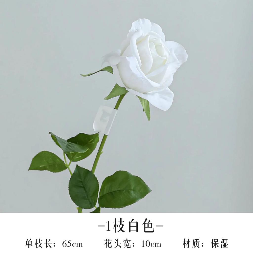 5Pcs/lot Moisturizing Rose Real Touch Artificial Flowers Wedding Decor Realistic Roses Flowers Home Room Decoration Party Floral