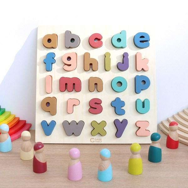 Gabe Family Tok Tok Alphabet Low Combat Puzzle KS4107, 1 sada, 26 Peace, Korea Nejlepší puzzle pro batolata