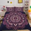 Mandala Printed Bedspreads Twin Size Microfiber Bedding Cover Cool Boy Fashion Duvet Cover Set Bedroom Decor
