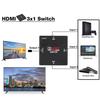 HDMI Switch 3 In 1 Out HDMI Switcher 3 Port Hub Box Auto Switch 3x1 1080p HD 3 In 1 Out HDMI Splitter HUB for HDTV XBOX360 PS3