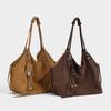 Vintage Commuter Tote Bag for Women, 2025 Autumn New Korean Style Commuter Textured Shoulder Bag, Stylish Handbag