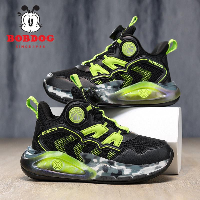 Bobodou Boys' 2026 Waterproof Leather Sports Shoes: Lightweight Basketball and Running Footwear