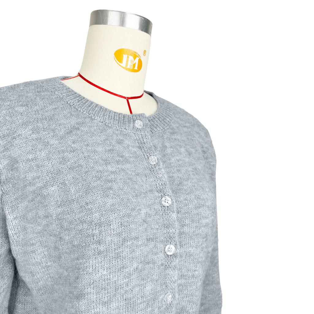 Women's Comfortable Casual Solid Color Knitted Cardigan Short Coat