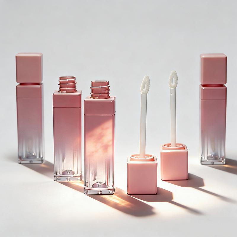 8ml Square Empty Lip Gloss Tube, Lip Plumper Container for DIY Lipstick Lip Balm, Cosmetic Packaging Refillable
