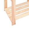 Scaffale di Stoccaggio a 5 Ripiani 80 x 38 x 170 cm Legno di Pino Massiccio Capacità 250 kg