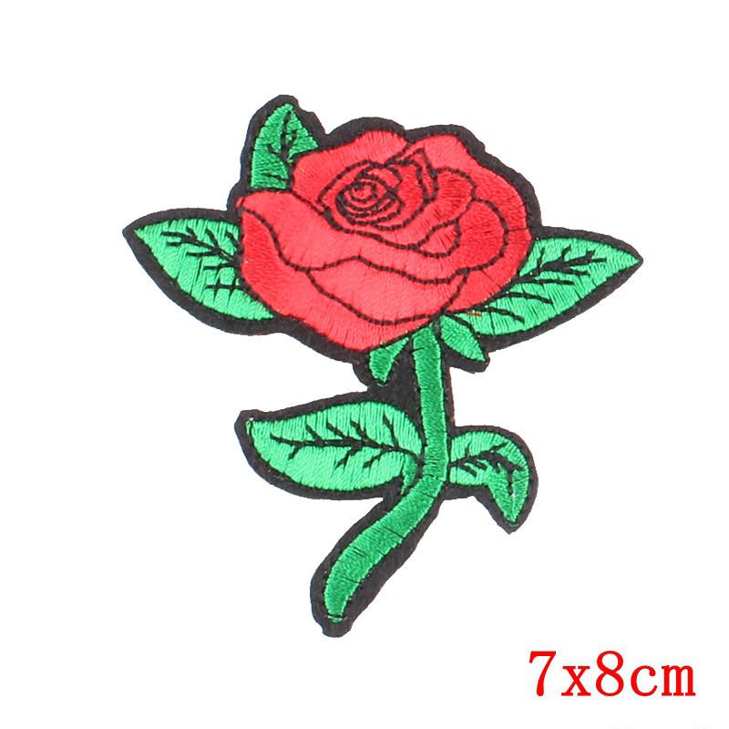 Buy Applique Embroidery Flower Patches Iron On DIY Appliques Sew On