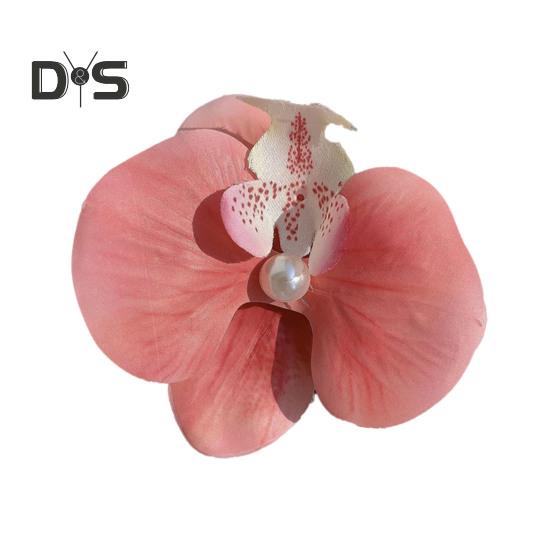 

Женская заколка для волос 3D Цветочный декор с сильным захватом Шпилька для волос для фотосессии Цветочная укладка Шпилька для волос Аксессуары для волос красный