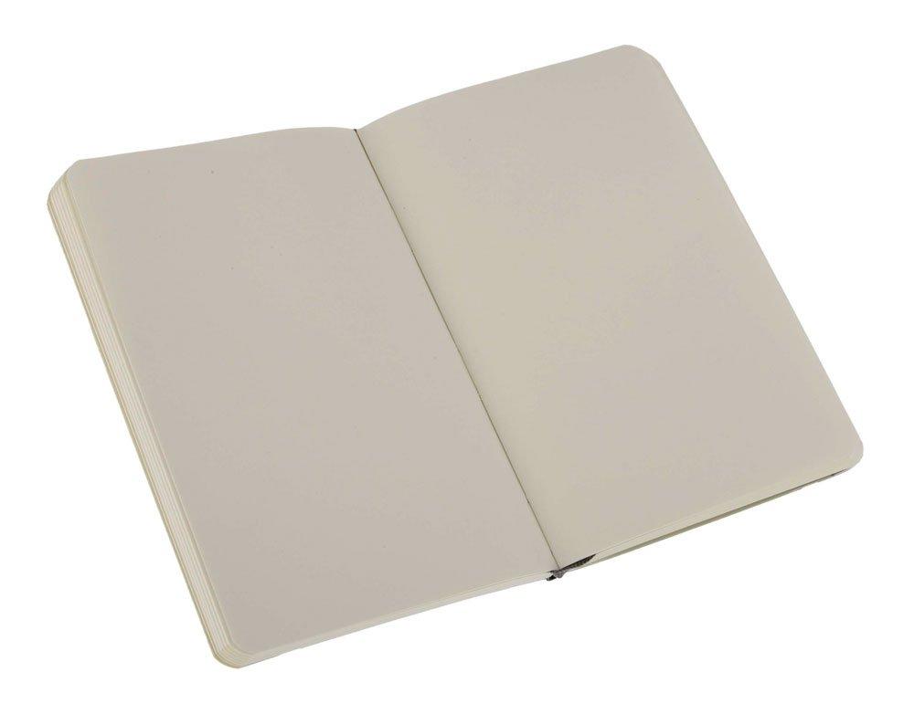 Moleskine Classic Notebook, Soft Cover, Solid Color, Pocket Size (9cm x 14cm), Black, QP613