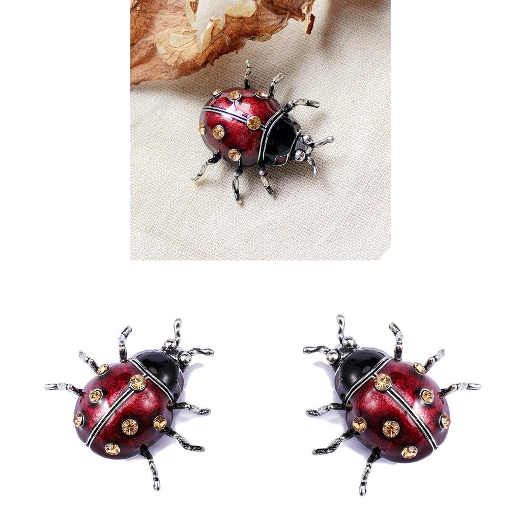 Enamel Seven Star Brooch Alloy Fashion Dress Pin For Women Men