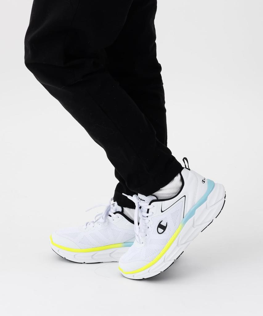 Champion FX III LEGACY S11696 White Sneakers with Size cm Women's One-Point Logo, 23.0